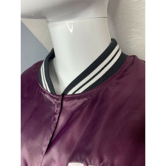 Victoria's Secret Pink Women S Satin Bomber Jacket - Picture 6 of 8